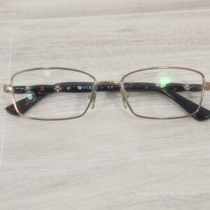 Vogue Eyeglasses VO3922B Metalized 939‎ Tortoise Jeweled Arm 52-16-135mm